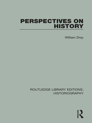 cover image of Perspectives on History